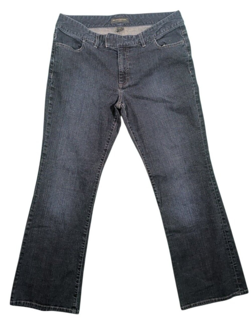 Banana Republic Women's Jeans 14R Dark Wash Bootcut Stretch Mid Rise Denim Pants